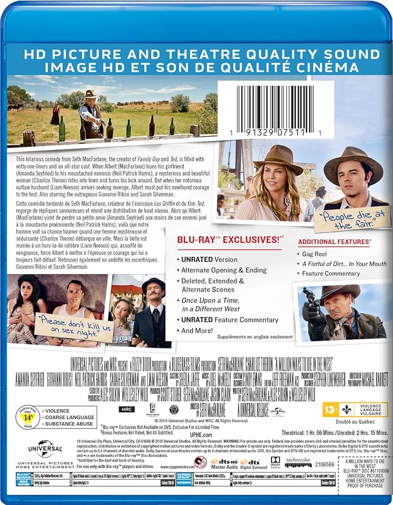 Amazon.co.jp | A Million Ways to Die in the West - Unrated
